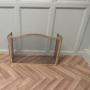 3 Fold French Brass Fire Guard 