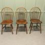 3 Hand Made Country Kitchen Chairs 