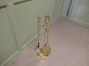 3 Piece Brass Fireside Companion Set 