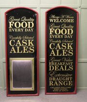 6ft Illuminated Menu Board & Restaurant Welcome  