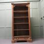 6ft Tall Open Front Bookcase with Drawer 