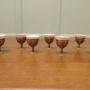 8 Arts and Crafts Copper Egg Cups by Picards 