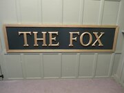 8ft Long 3D Pub Sign , Large Gold Lettering  