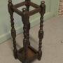 A 19th C Oak Barley Twist Stick Stand or Umbrella 