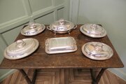 A Collection Of Heavy Quality Silver Plate Dinner 
