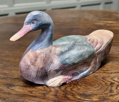 Antiques Atlas - A Decorative French Folk Art Decoy Duck