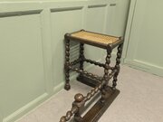 A Gothic Oak Barley Twist Bergere Club Fender