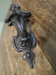 A Heavy Victorian Iron Door Knocker
