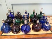 Large Collection 19th C English Flagon Decanters
