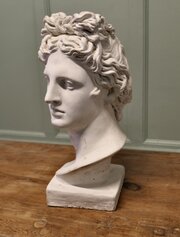 A Large Heavy Bust Of Apollo  