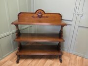 A Large Late Victorian Carved Oak Buffet. 