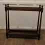 A Long Walnut Stick Stand or Umbrella Stand