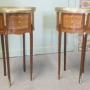 A Pair of French 19th Century Oval Side Tables 