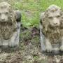 A Pair of Weathered Guardian Lions