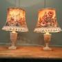 A Pair of White Marble Vase Lamps