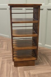  A Petite French 4 Shelf Revolving Bookcase 