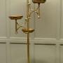 A Postmodern Floor Lamp with 3 Plant Stands   