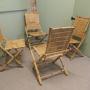 A Set of 4 of Bamboo Planation Chairs  