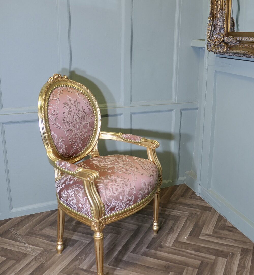 A Superb French 19th Century Gilt Salon Chair as284a11558 / WE229 ...