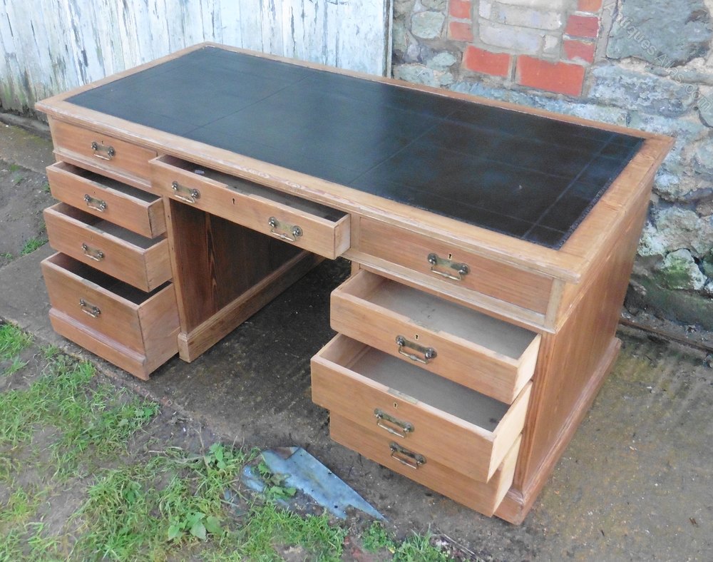A Very Large Victorian Pitch Pine Desk By Heals Antiques Atlas A Very Large Victorian Pitch Pine Desk By Heals