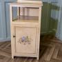 A Very Pretty Bedside Cupboard Hand Painted with F