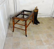 A Victorian Mahogany Luggage Rack, Suitcase Stand