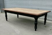 An 18 Seat Victorian Pine Farmhouse Kitchen Table