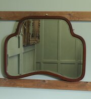 An Attractive Art Deco Walnut Mirror 