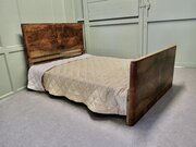 Art Deco Bur Walnut 4ft6” Double Bed