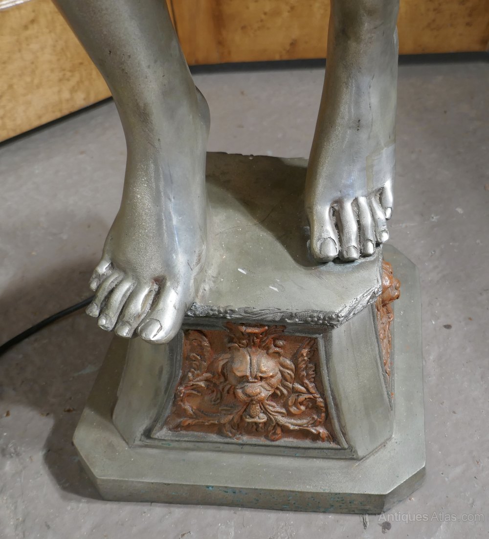 Antiques Atlas Art Deco Female Sculpture Lamp, Auguste Moreau