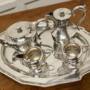 Art Deco Silver Plated Four Piece Tea Set by Dixon