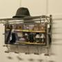 French Art Deco Style Hat and Coat Rack with Mirror  Pullman Railway Train Style