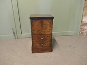 Art Deco Walnut Oak Sewing Box Chest Of Drawers