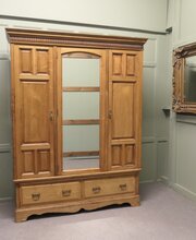 Maple & Co Arts & Crafts Ash Wardrobe Compactum
