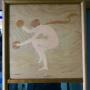 Arts and Crafts Marquetry Wall Mirror from the Rowley Gallery  by W A Chase