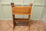 Arts And Crafts 2 Tier Golden Oak Bookcase 