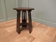 Arts And Crafts Octagonal Oak Plant Stand Or Table