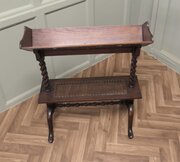 Arts And Crafts Open Front Oak Slope-Shelf Bookcas