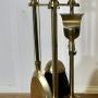 Attractive Brass Fireside Companion Set  Fireside Tools