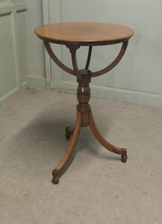 Attractive Cherry Wood Tilt Top Table, Floor Globe