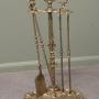  Brass Rococo Style Fireside Companion Set