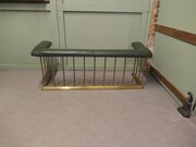 Brass and Green Leather Club Fender