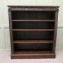 Carved Oak Open Bookcase.
