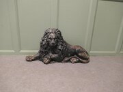 Cast Iron Lion Garden Ornament Figure Door Stop