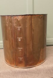 Copper Hot Water Filter, Log Bin
