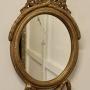 Decorative Gilt Oval Mirror