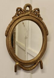 Decorative Gilt Oval Mirror