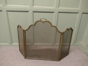 Decorative Italian Folding Brass Fire Guard
