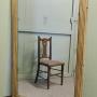 Early 19th C Rectangular Mirror Wide Reeded Frame
