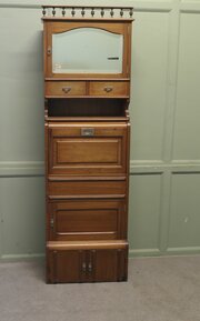 Early French Marine Vanity Cabinet With Sink 